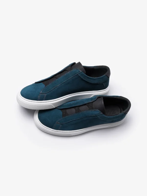 ZEN cuir Daim Bleu