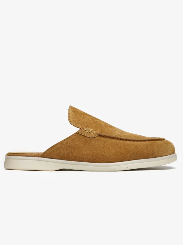 Mule Lusso Daim Camel