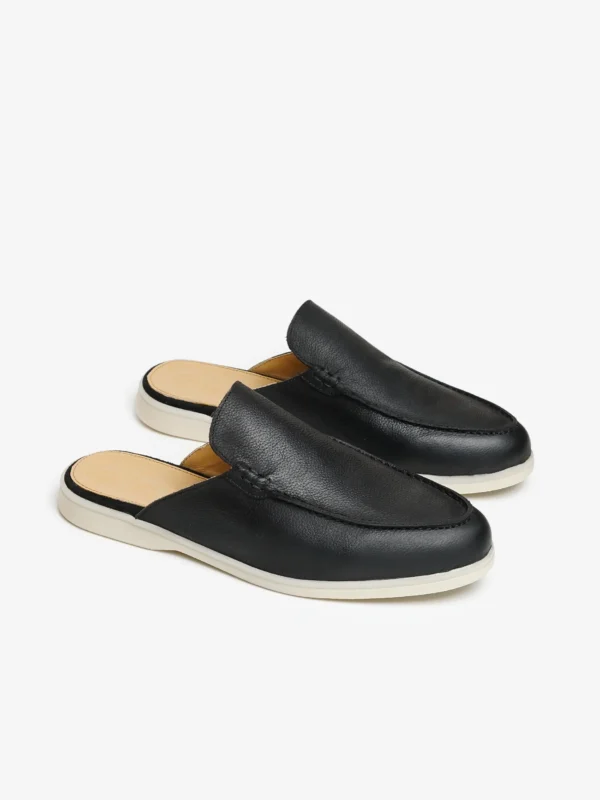 Mule Lusso Cuir Noir – Image 2