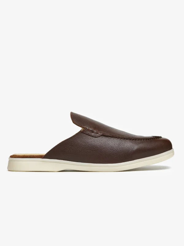 Mule Lusso Cuir Marron